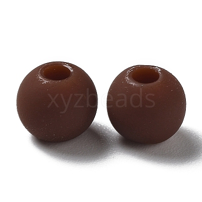 Frosted Opaque Acrylic Beads OACR-P019-01A-01-1