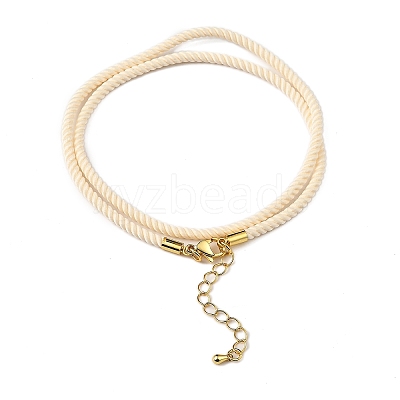 Nylon Milan Cord Necklace Making MAK-M028-01G-23-1