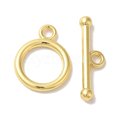 Rack Plating Brass Toggle Clasps X-KK-A225-06G-1