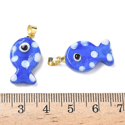 Handmade Lampwork Pendants LAMP-G168-04D-1