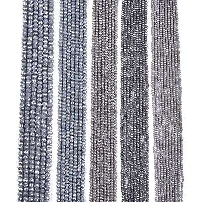 Electroplate Glass Beads Strands EGLA-A044-P4mm-A10-1