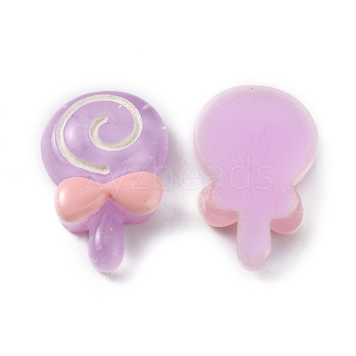 Opaque Resin Cabochons RESI-WH0035-03D-1