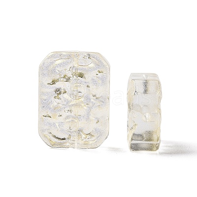 Transparent Spray Painted Glass Beads X-GLAA-I050-08A-1
