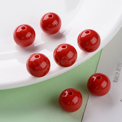 Opaque Acrylic Beads X-MACR-S370-C16mm-A14-1