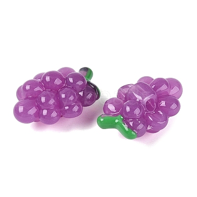 Imitation Jelly Effect Acrylic Beads OACR-N126-08A-1