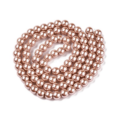 Baking Paint Glass Pearl Round Bead Strands HY-Q003-10mm-11-1