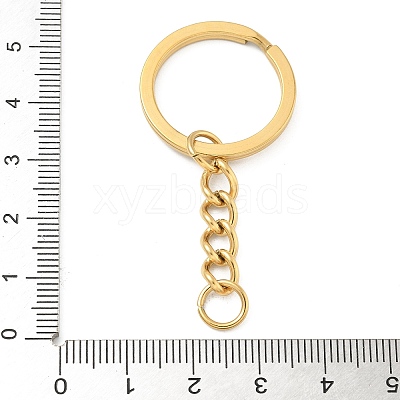 Ion Plating(IP) 304 Stainless Steel Split Key Rings KEYC-M035-02G-1