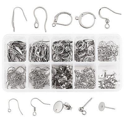 304 Stainless Steel Earring Findings STAS-UN0019-29P-1