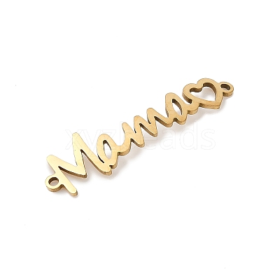 Mother's Day 201 Stainless Steel Connector Charms X-STAS-F316-38G-1
