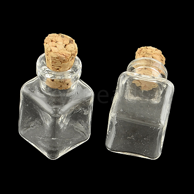 Cuboid Glass Bottle for Bead Containers AJEW-R045-05-1