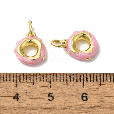 Brass Enamel Charms KK-H487-19G-1