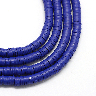 Handmade Polymer Clay Heishi Beads X-CLAY-R067-8.0mm-09-1