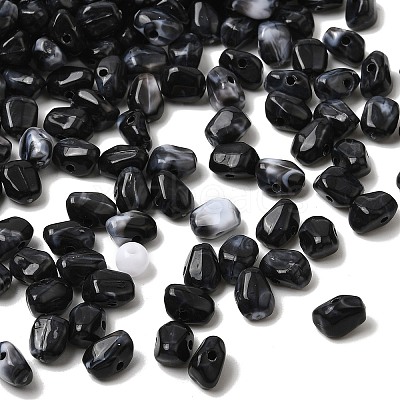 Opaque Acrylic Imitation Gemstone Beads OACR-G061-04J-1