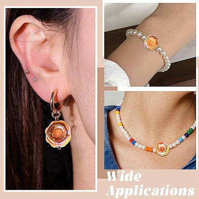 20Pcs 5 Colors Electroplate Transparent Resin Beads RESI-CJ0005-22-1