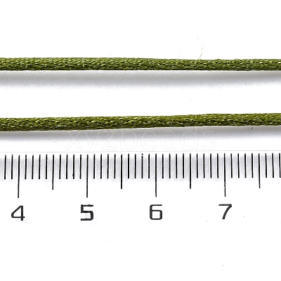 5 rolls 5 colors Nylon Satin Rattail Cords NWIR-PH0002-09A-01-1