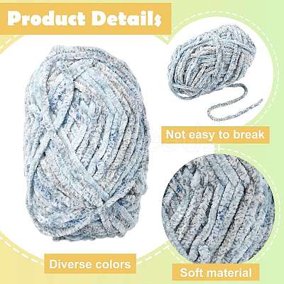 Super Bulky Chenille Polyester Yarn YCOR-FZC0001-01F-1