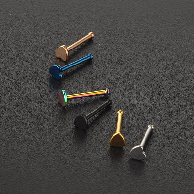 304 Stainless Steel Heart Nose Bone Rings WG0DFB7-03-1