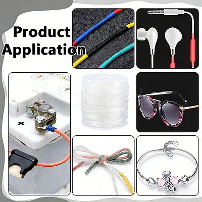 1 Roll PE Heat Shrink Tubing DIY-BC0017-67B-02-1