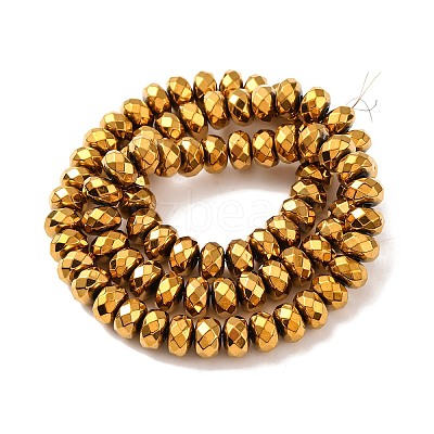 Electroplate Non-magnetic Synthetic Hematite Beads Strands X-G-J160-E-02-1