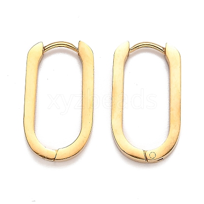 304 Stainless Steel Huggie Hoop Earrings STAS-J033-11C-G-1