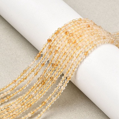 Natural Citrine Beads Strands G-I289-02-1