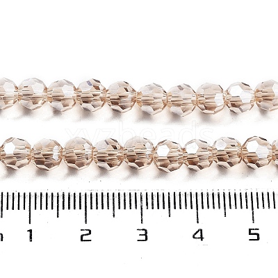 Electroplate Transparent Glass Beads Strands LS-EGLA-A035-T6mm-A22-1