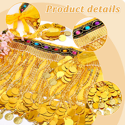 Polyester Tassel Fringe Trimming DIY-WH0304-796A-1