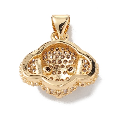 Brass Micro Pave Cubic Zirconia Pendants KK-M240-01F-1