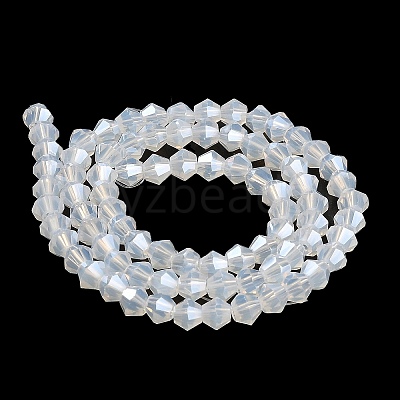 Imitation Jade Electroplate Glass Beads Strands EGLA-A039-J6mm-A05-1