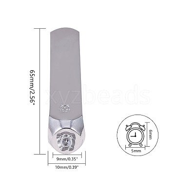 Iron Metal Stamps AJEW-BC0005-39A-1