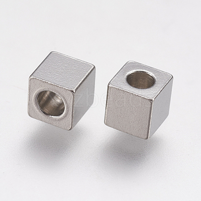 Tarnish Resistant 304 Stainless Steel Beads STAS-K171-40P-4x4mm-1