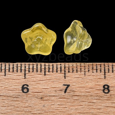 Baking Paint Transparent Glass Beads GLAA-T025-81C-03-1