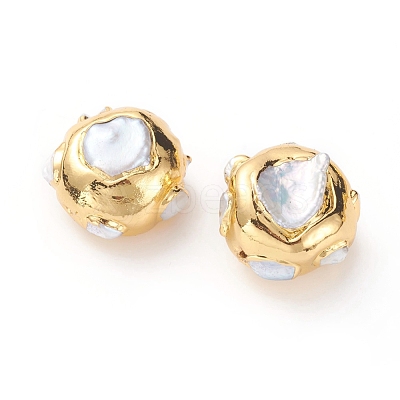 Natural Baroque Pearl Cultured Freshwater Pearl Beads PEAR-G008-03G-1