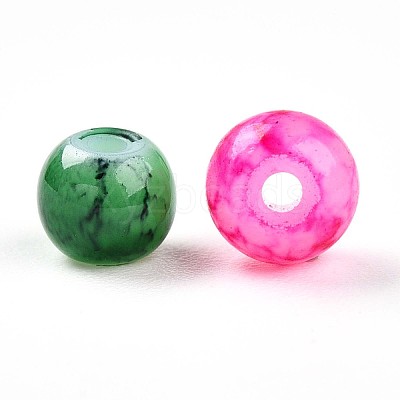 Baking Paint Glass Beads DGLA-S115-4mm-MS-1