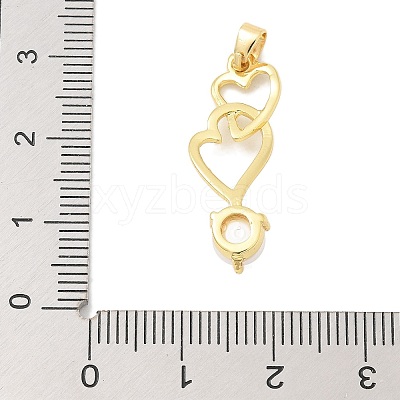 Rack Plating Brass Pendants KK-K293-24M-G-1