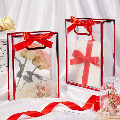12Pcs Rectangle Plastic Gift Bags ABAG-SP0001-07C-1