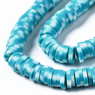 Handmade Polymer Clay Beads Strands CLAY-N008-010O-1