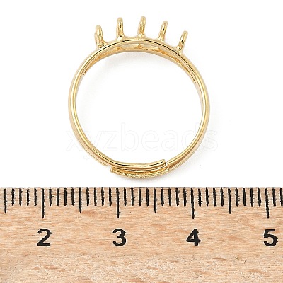 Adjustable Brass Finger Ring Trays for Hanging Pendant KK-K414-03D-G-1