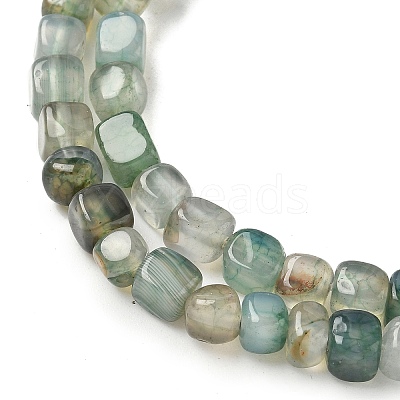 Natural Dragon Veins Agate(Dyed & Heated) Beads Strands G-G177-E11-03-1