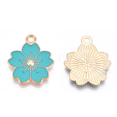 Alloy Enamel Pendants ENAM-S121-115G-1
