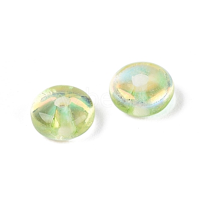 Baking Paint Electroplate Transparent Glass Beads EGLA-Q141-01A-A11-1
