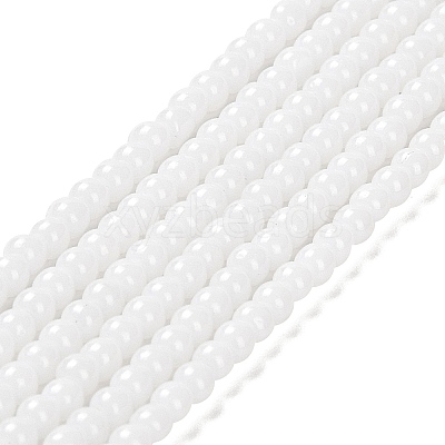 Imitation Jade Glass Beads Strands X-GLAA-K062-A01-09-1