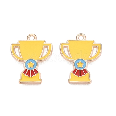 Alloy Enamel Pendants ENAM-Q004-01KCG-14-1