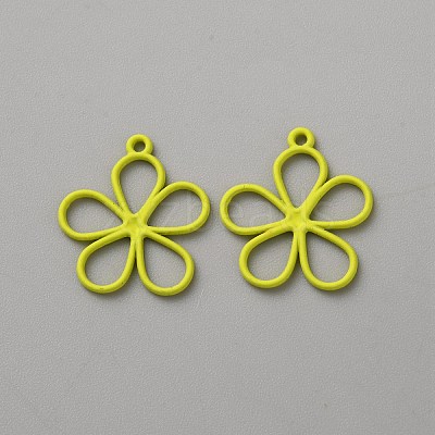 Hollow Out Spray Painted Alloy Pendants FIND-WH20008-19A-1