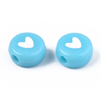 Opaque Acrylic Beads X-MACR-N008-51-B01-1