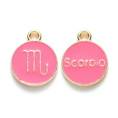 Alloy Enamel Pendants X-ENAM-S124-01A-03L-1