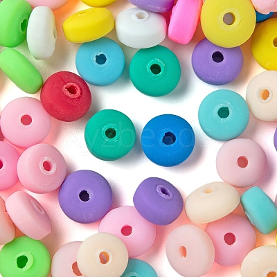 4 Colors Handmade Polymer Clay Beads Strands CLAY-FS0001-06-1