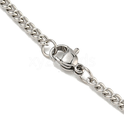 Non-Tarnish 201 Stainless Steel Pendant Necklaces for Man NJEW-Q336-02J-P-1