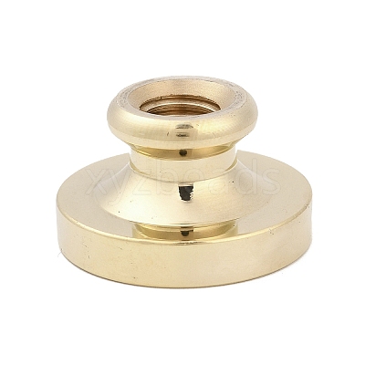 Golden Tone Crown Initial Wax Seal Brass Stamp Heads AJEW-A065-01T-1