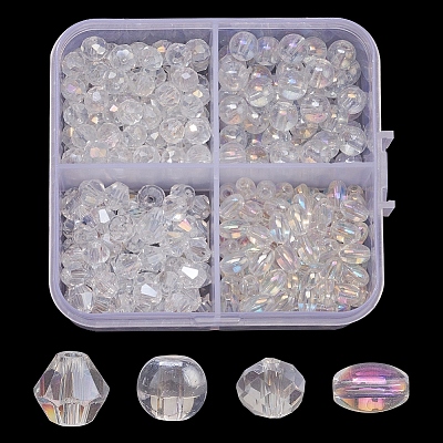 4 Style Electroplate Glass Beads EGLA-YW0001-35-1